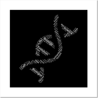 DNA Wordcloud Design Posters and Art